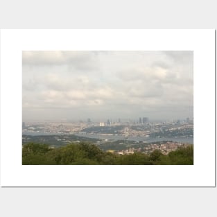 Istanbul (Bosporus) Panoramic View Posters and Art